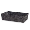 FABRIC BOX RECT WITHOUT HANDLE 34CM BLACK