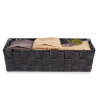 FABRIC BOX RECT WITHOUT HANDLE 34CM BLACK