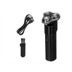 BARBEADOR 3 CABECAS FORMA PRETA 500MAH USB