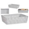 FABRIC BOX RECT WITHOUT HANDLE 34CM WHITE