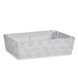 FABRIC BOX RECT WITHOUT HANDLE 34CM WHITE