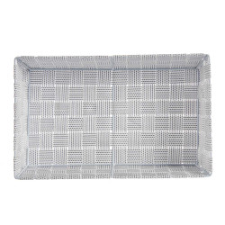 FABRIC BOX RECT WITHOUT HANDLE 34CM WHITE