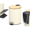 COUVERCLE BAMBOU POUBELLE METAL 3L BEIGE
