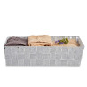 CESTA RECTANGULAR SEM ASAS 34CM BRANCO