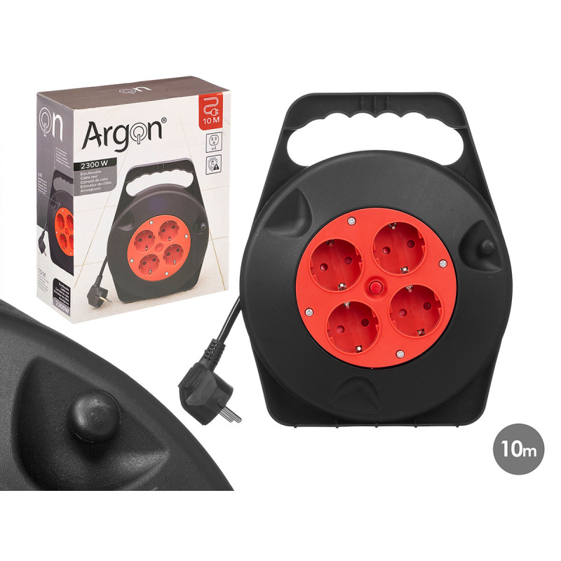 10M ELECTRIC CABLE EXTENSION WITH 4 SOCKETS 2300W