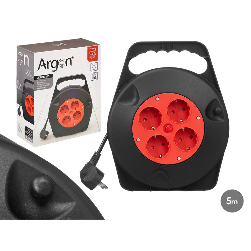 5M ELECTRIC CABLE EXTENSION WITH 4 SOCKETS 2300W