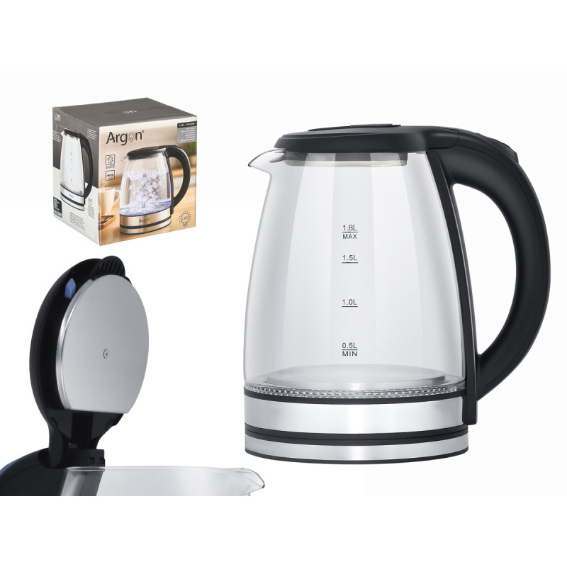 BOLLITORE ACCIAIO BOROSILICATO LED 1,8 L