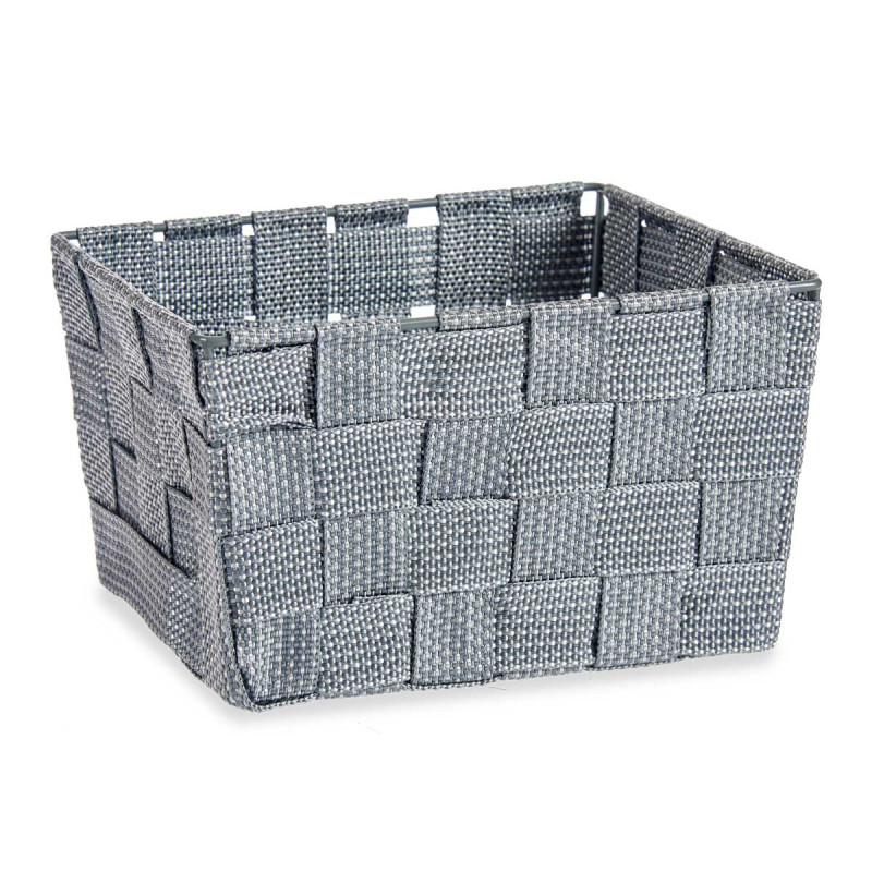 FABRIC CONIC BOX RECT SM GREY