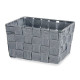 FABRIC CONIC BOX RECT SM GREY