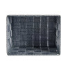 FABRIC CONIC BOX RECT SM GREY