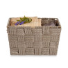 FABRIC CONIC BOX RECT SM NATUR