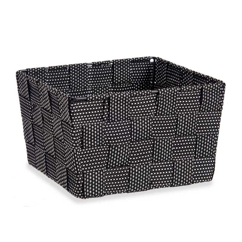 CONIC BASKET RECT SM BLACK
