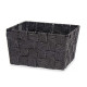 CONIC BASKET RECT SM BLACK