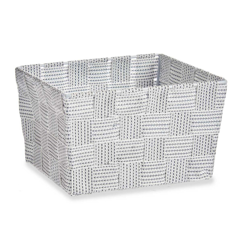 FABRIC CONIC BOX RECT SM WHITE