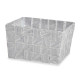 FABRIC CONIC BOX RECT SM WHITE