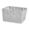 FABRIC CONIC BOX RECT SM WHITE