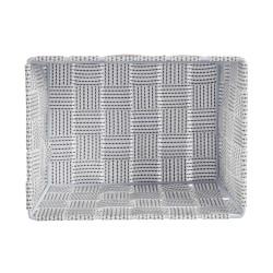 FABRIC CONIC BOX RECT SM WHITE