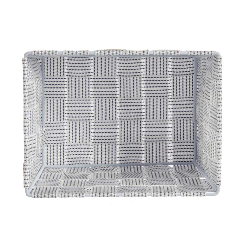 FABRIC CONIC BOX RECT SM WHITE