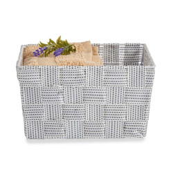 FABRIC CONIC BOX RECT SM WHITE
