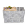 FABRIC CONIC BOX RECT SM WHITE