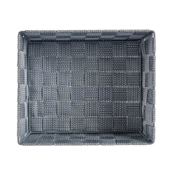 PANIER RECTANGULAIRE SANS ANSES 24CM GRI