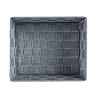 FABRIC BOX RECT WITHOUT HANDLE 24CM GREY