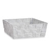 CESTA RETTANGOLARE SENZA MANICI 24CM BIANCO