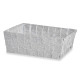 CESTA RECTANGULAR SEM ASAS 24CM BRANCO