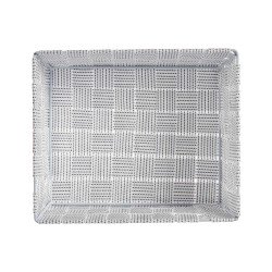 CESTA RETTANGOLARE SENZA MANICI 24CM BIANCO