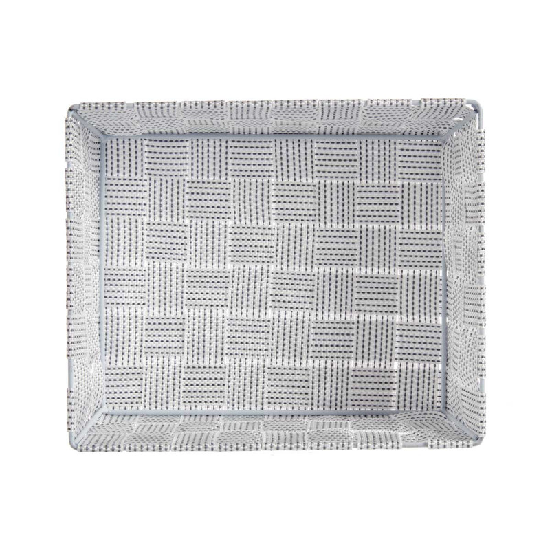 FABRIC BOX RECT WITHOUT HANDLE 24CM WHITE