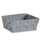 CESTA RECTANGULAR SEM ASAS 17CM CINZA