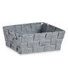 FABRIC BOX RECT WITHOUT HANDLE 17CM GREY