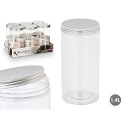 POT EN PET COUVERCLE ALUMINIUM 1,4L