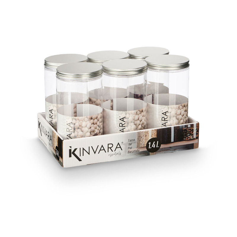 POT EN PET COUVERCLE ALUMINIUM 1,4L