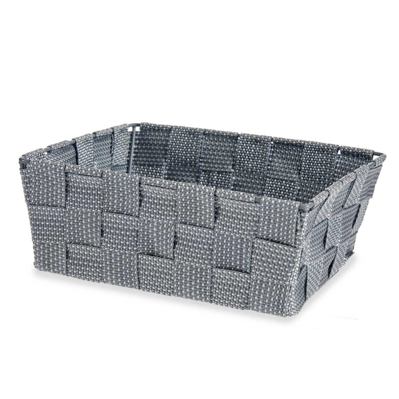 CESTA RECTANGULAR SEM ASAS 17CM CINZA