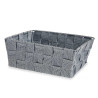 FABRIC BOX RECT WITHOUT HANDLE 17CM GREY