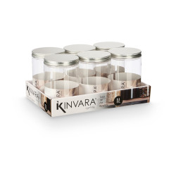 PET JAR ALUMINIUM LID 1L