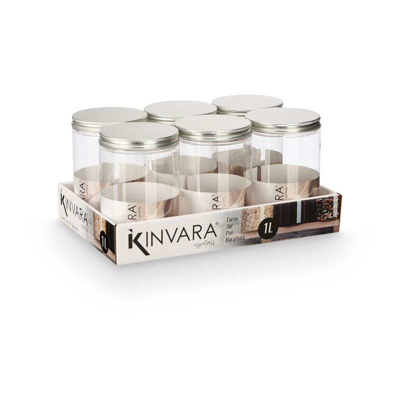 PET JAR ALUMINIUM LID 1L