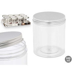 POT EN PET COUVERCLE ALUMINIUM 500ML