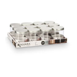 POT EN PET COUVERCLE ALUMINIUM 500ML