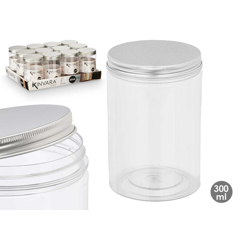 TARRO PET TAPA ALUMINIO 300ML