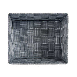 CESTA RECTANGULAR SEM ASAS 17CM CINZA