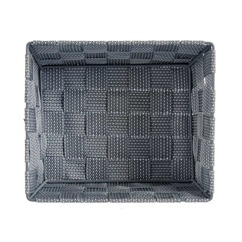 CESTA TELA RECT SIN ASAS 17CM GRIS