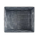 CESTA RECTANGULAR SEM ASAS 17CM CINZA