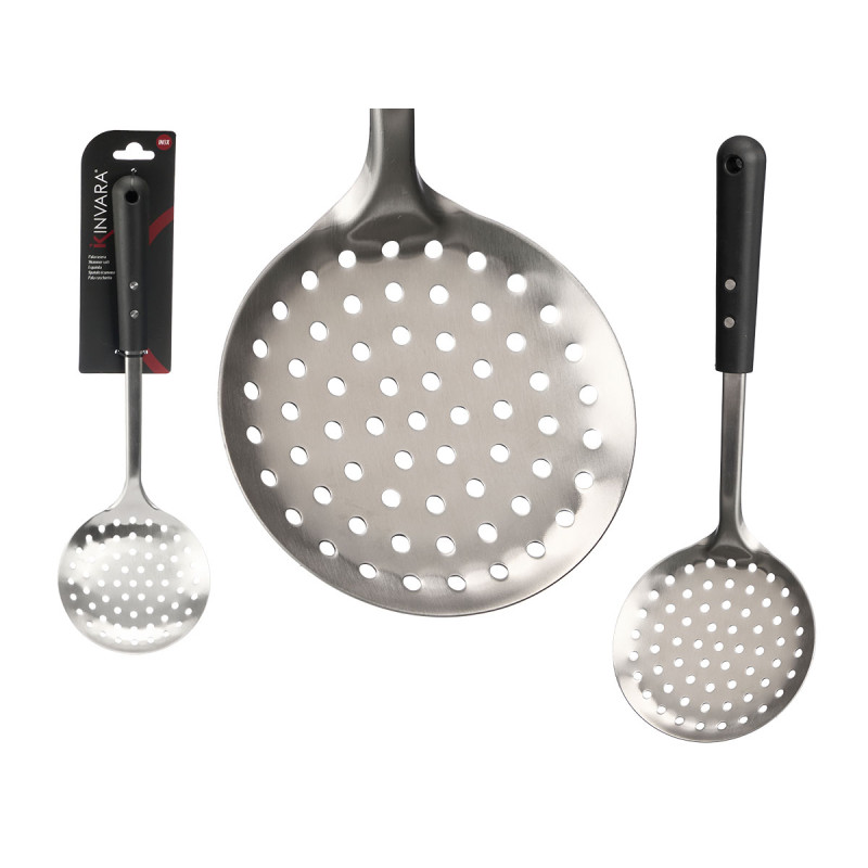 SPATULE ÉCUMOIRE MANCHE DOUCE NOIR MAT