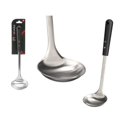 SOUP LADLE SOFT HANDLE BLACK MATT