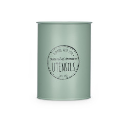 PORTE-USTENSILES EN ACIER VERT MENTHE