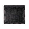 FABRIC BOX RECT WITHOUT HANDLE 17CM BLACK