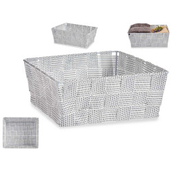 PANIER RECTANGULAIRE SANS ANSES 17CM BLANCHE