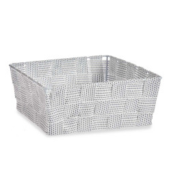 FABRIC BOX RECT WITHOUT HANDLE 17CM WHITE